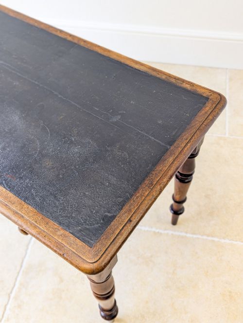 ANTIQUE VICTORIAN MAHOGANY WRITING TABLE C1870 - ADDITIONAL PHOTO 8