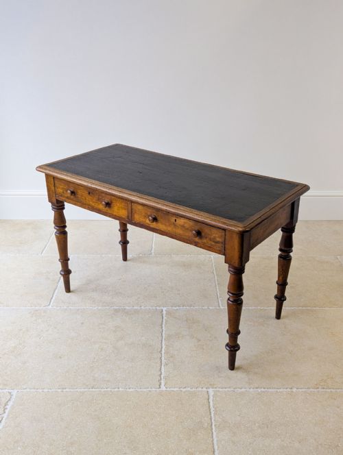 ANTIQUE VICTORIAN MAHOGANY WRITING TABLE C1870 - ADDITIONAL PHOTO 10