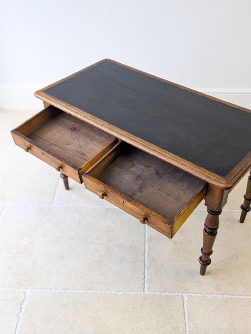 ANTIQUE VICTORIAN MAHOGANY WRITING TABLE C1870 - ADDITIONAL PHOTO 13