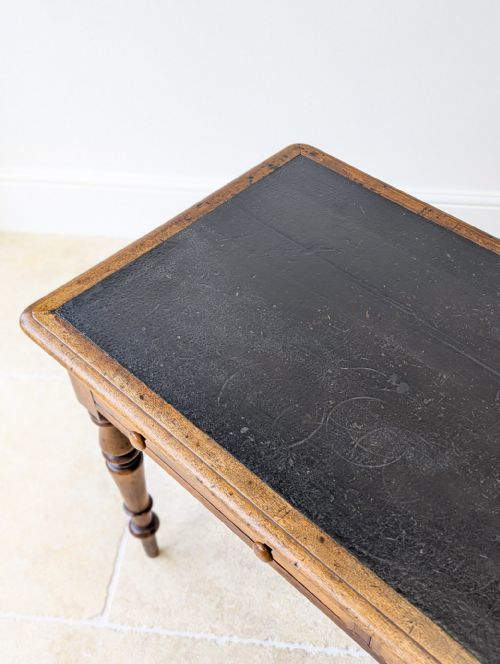 ANTIQUE VICTORIAN MAHOGANY WRITING TABLE C1870 - ADDITIONAL PHOTO 14