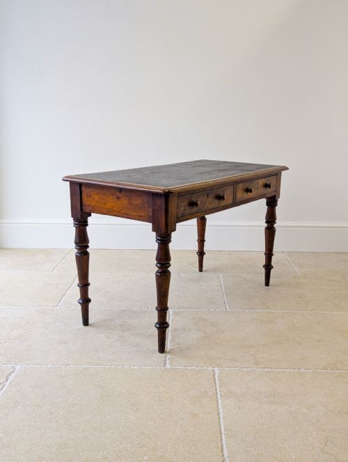 ANTIQUE VICTORIAN MAHOGANY WRITING TABLE C1870 - ADDITIONAL PHOTO 15