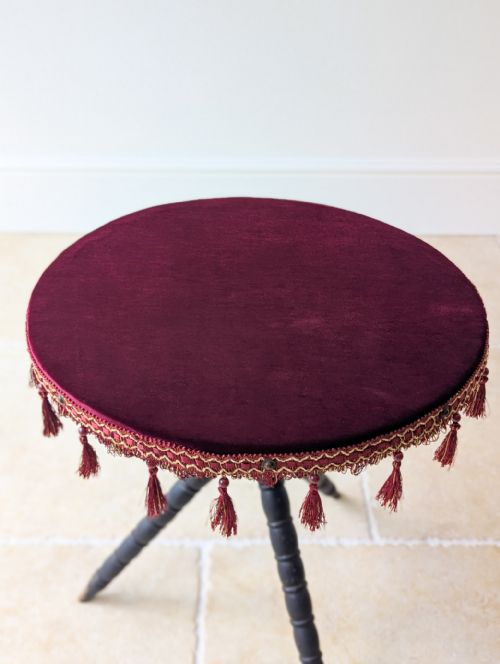 fig 1. Antique Victorian Ebonised Beech Gypsy Table c.1880