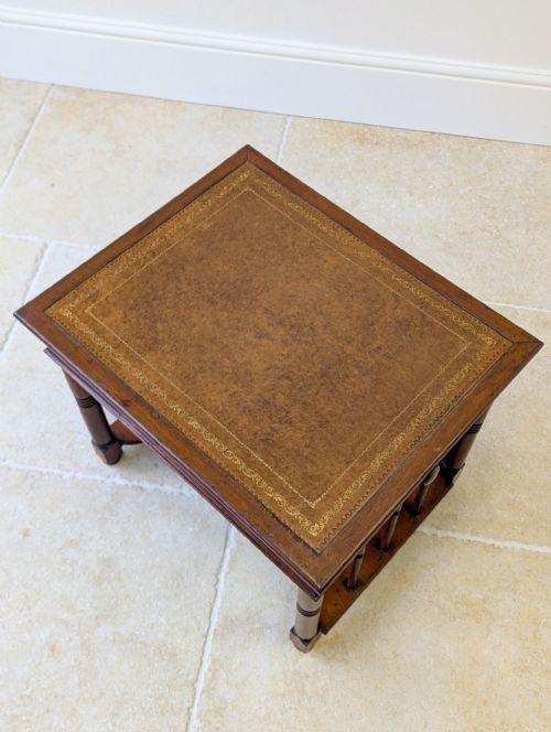 ANTIQUE VICTORIAN MAHOGANY LIBRARY CHAIRSIDE READING TABLE C1890 - ADDITIONAL PHOTO 3