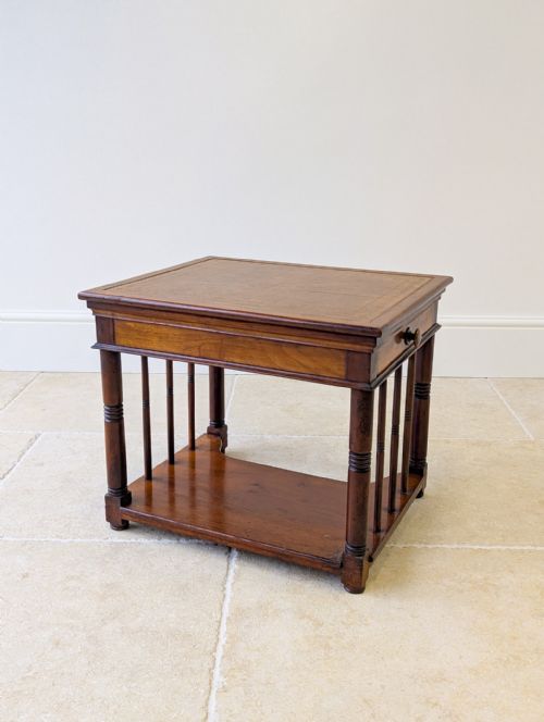 ANTIQUE VICTORIAN MAHOGANY LIBRARY CHAIRSIDE READING TABLE C1890 - ADDITIONAL PHOTO 16