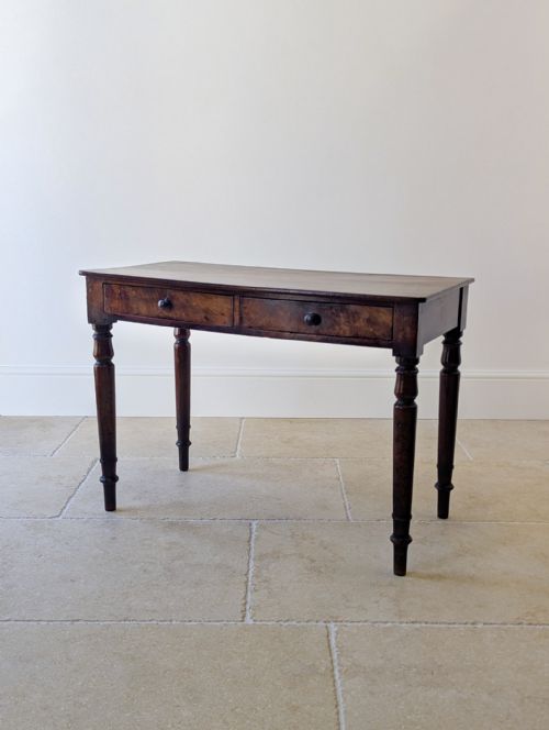 ANTIQUE EARLY VICTORIAN MAHOGANY WRITING TABLE C1840