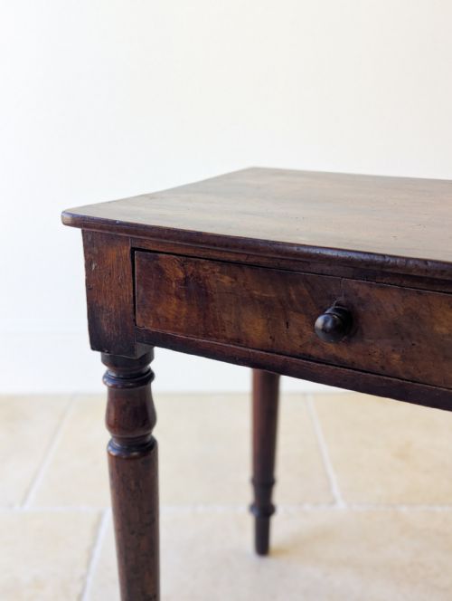 ANTIQUE EARLY VICTORIAN MAHOGANY WRITING TABLE C1840 - ADDITIONAL PHOTO 3