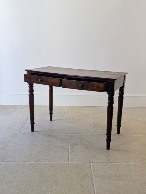 ANTIQUE EARLY VICTORIAN MAHOGANY WRITING TABLE C1840 - ADDITIONAL PHOTO 4