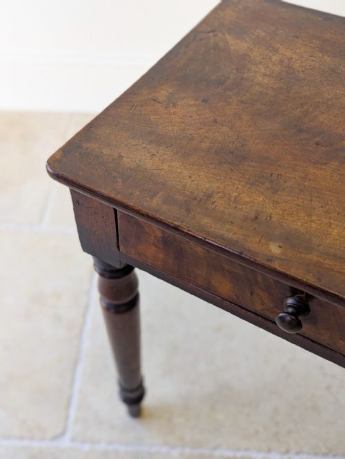 ANTIQUE EARLY VICTORIAN MAHOGANY WRITING TABLE C1840 - ADDITIONAL PHOTO 5