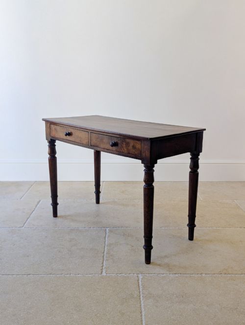 ANTIQUE EARLY VICTORIAN MAHOGANY WRITING TABLE C1840 - ADDITIONAL PHOTO 8