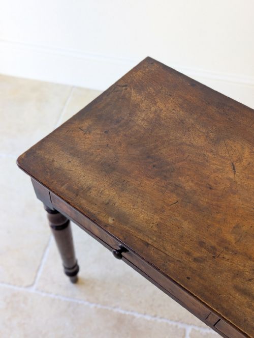ANTIQUE EARLY VICTORIAN MAHOGANY WRITING TABLE C1840 - ADDITIONAL PHOTO 9