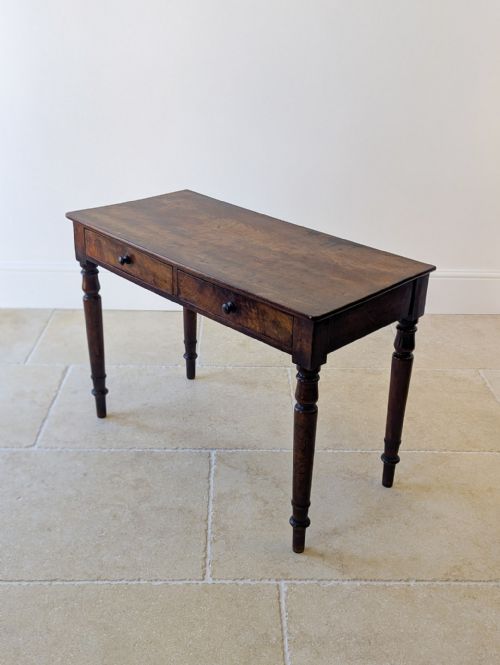 ANTIQUE EARLY VICTORIAN MAHOGANY WRITING TABLE C1840 - ADDITIONAL PHOTO 12