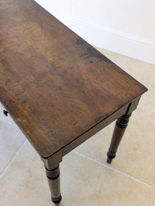 ANTIQUE EARLY VICTORIAN MAHOGANY WRITING TABLE C1840 - ADDITIONAL PHOTO 13