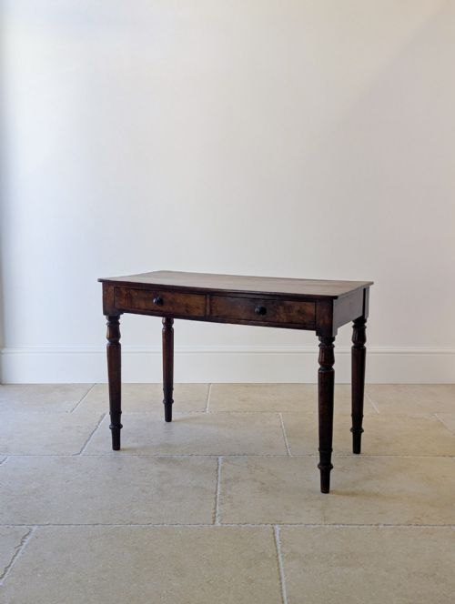 ANTIQUE EARLY VICTORIAN MAHOGANY WRITING TABLE C1840 - ADDITIONAL PHOTO 16