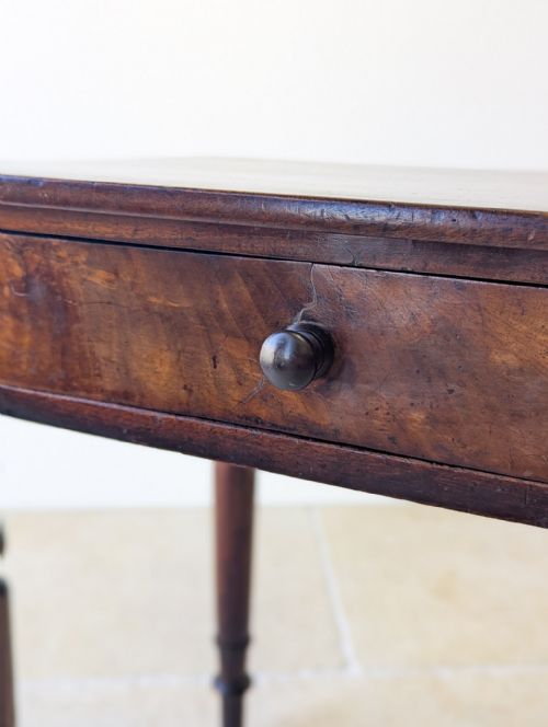ANTIQUE EARLY VICTORIAN MAHOGANY WRITING TABLE C1840 - ADDITIONAL PHOTO 17