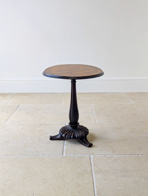Antique William IV Walnut & Mahogany Wine Table C.1830