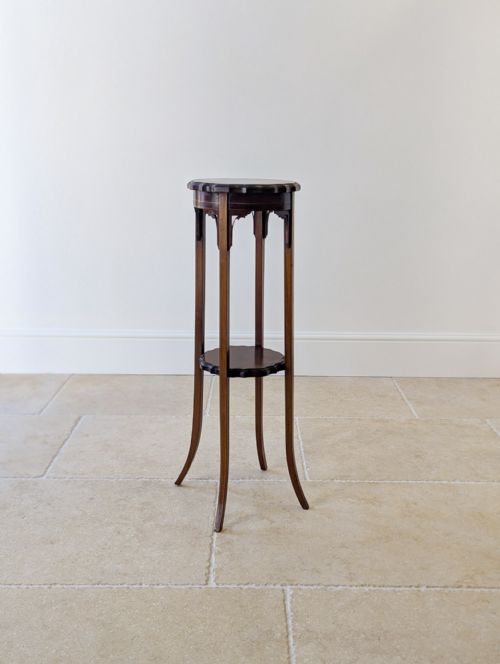 Antique Edwardian Inlaid Mahogany Torchère C.1905