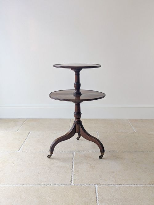Antique Regency Mahogany Drop-leaf Dumb Waiter C.1820
