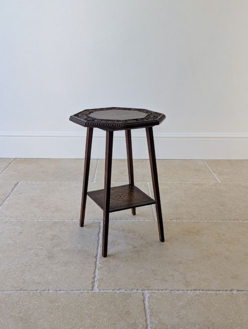 Antique Victorian Walnut Arts & Crafts Occasional Table C.1890