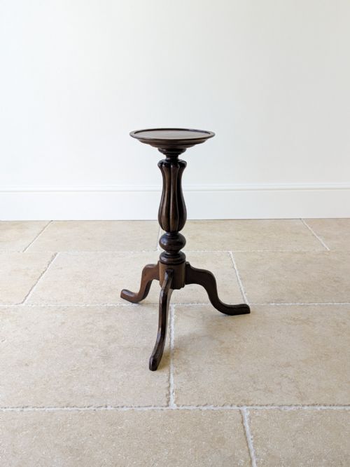 Antique Victorian Mahogany Tripod Candle Stand C.1890