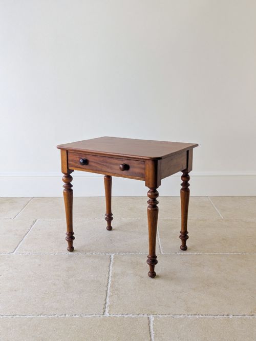 Antique Victorian Mahogany Low Side Table C.1890