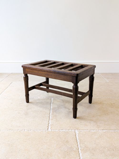 Antique Victorian Oak Luggage Stand C.1890