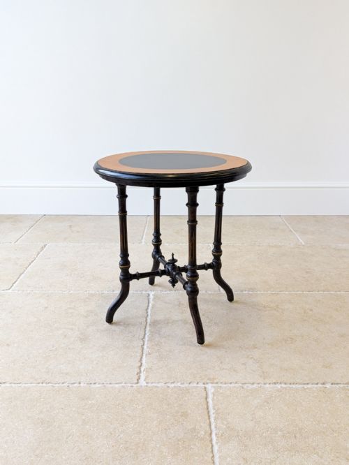 Antique Victorian Aesthetic Movement Circular Occasional Table C.1890