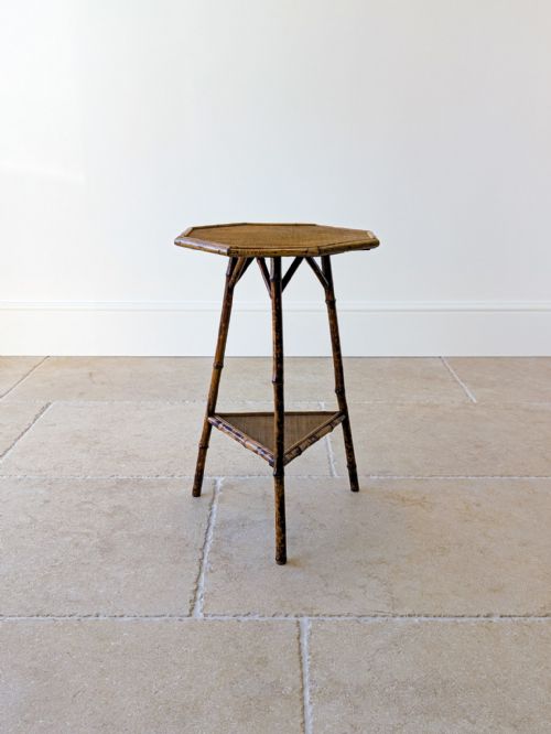 Antique Victorian Bamboo Occasional Table C.1890