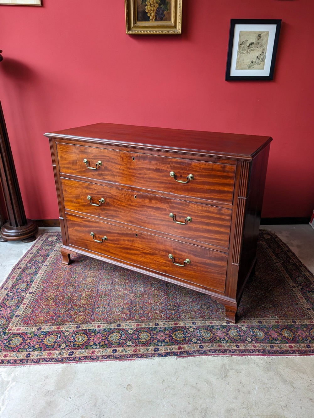 Large Antique 19th Century Mahogany Chest of Drawers View VII