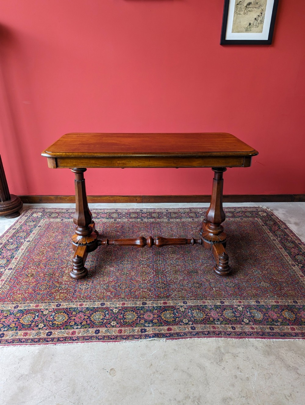 Antique William IV Mahogany Library Table / Writing Table / Desk View II