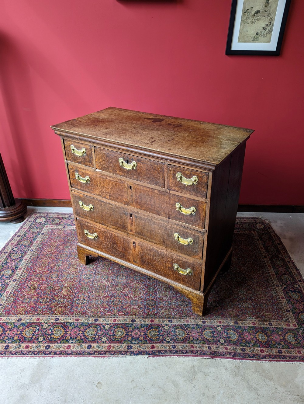 Antique Georgian Oak Chest of Drawers View III