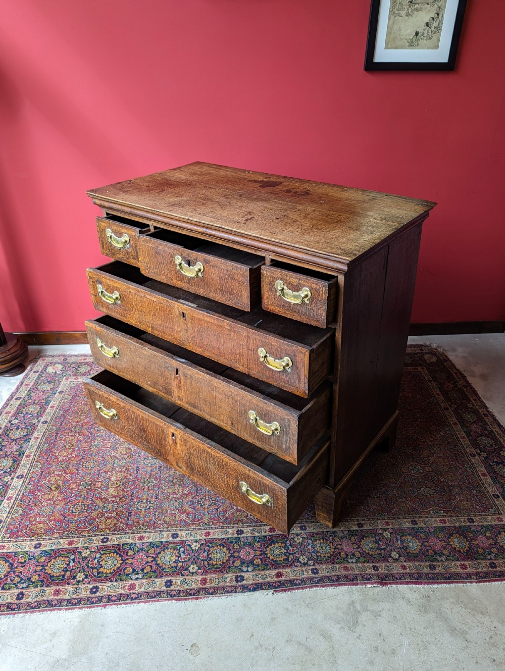 Antique Georgian Oak Chest of Drawers View V