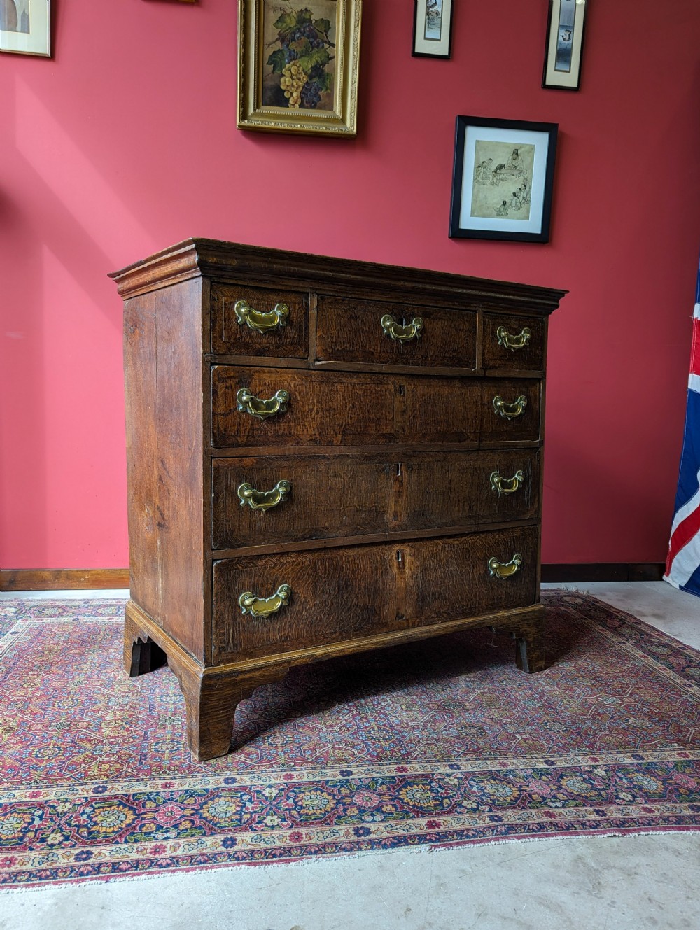 Antique Georgian Oak Chest of Drawers View VI