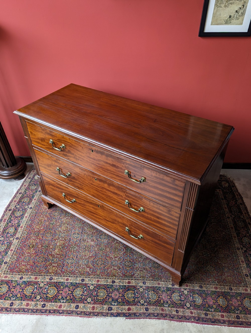 Large Antique 19th Century Mahogany Chest of Drawers View VIII