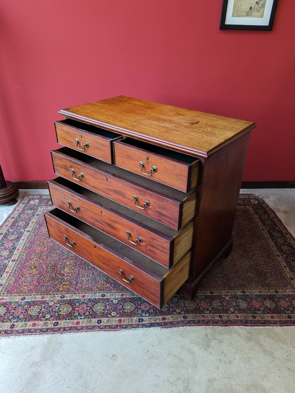 Antique Victorian Mahogany Chest of Drawers View III