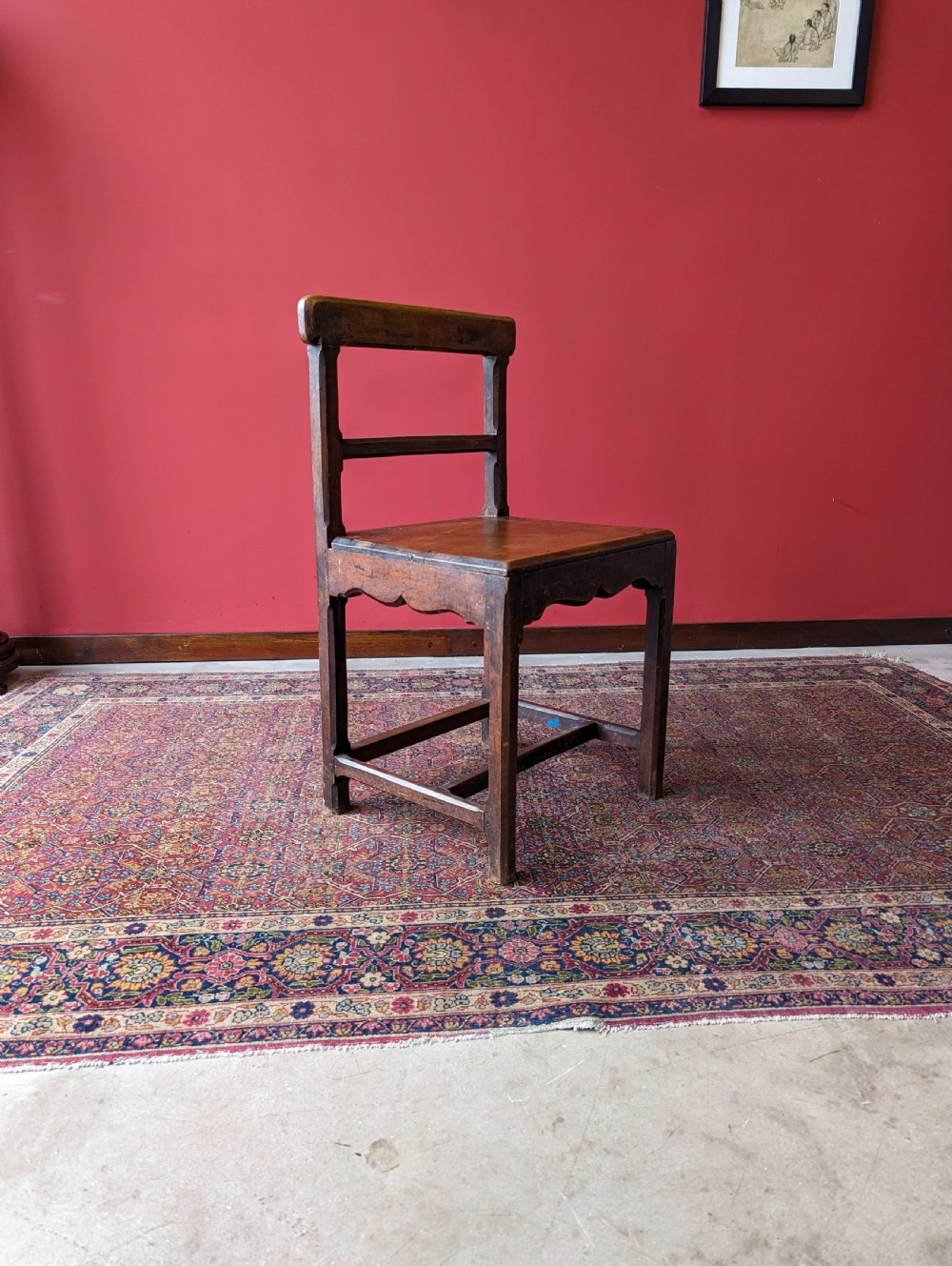 Antique Early 19th Century Georgian Oak Side Chair View III