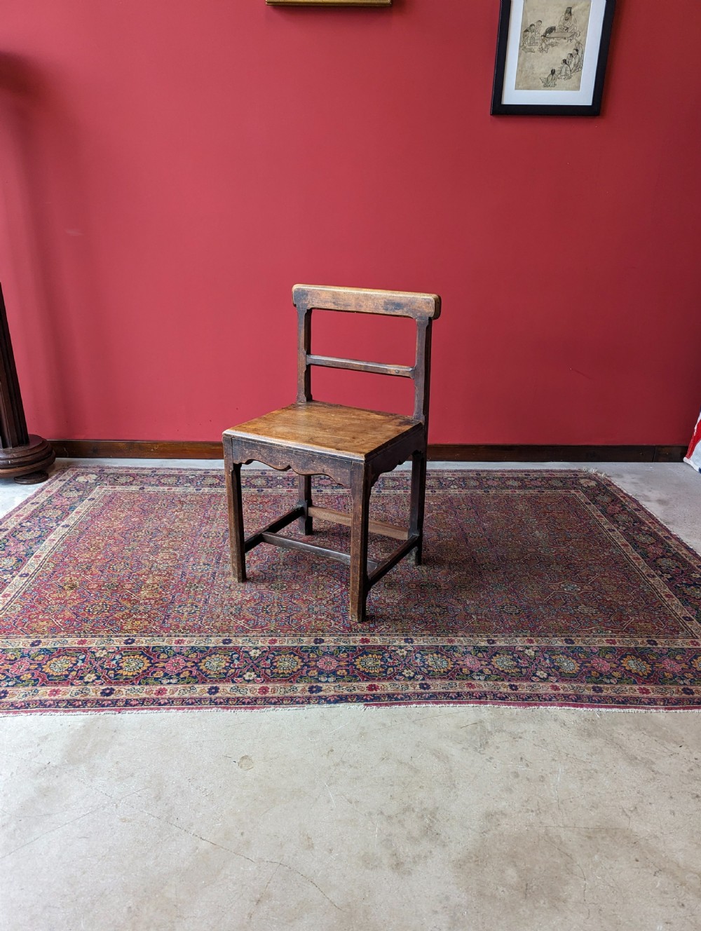 Antique Early 19th Century Georgian Oak Side Chair View V