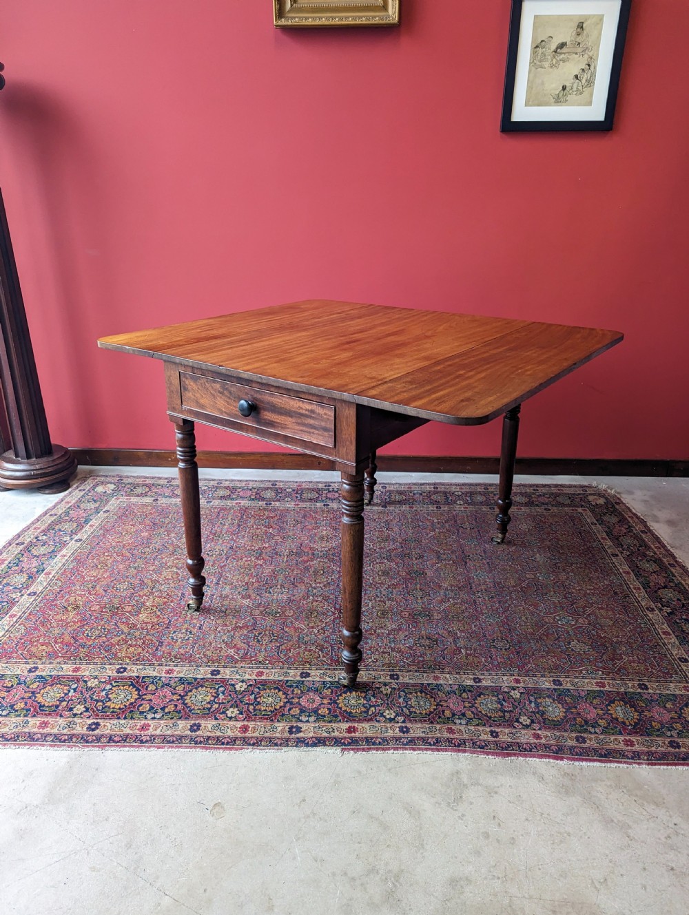 Antique Victorian Mahogany Pembroke Table View II