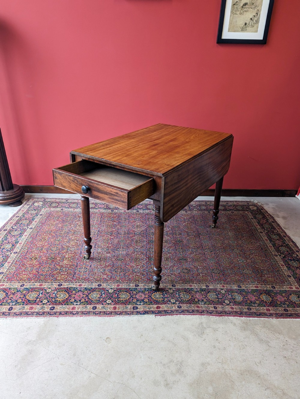 Antique Victorian Mahogany Pembroke Table View IV
