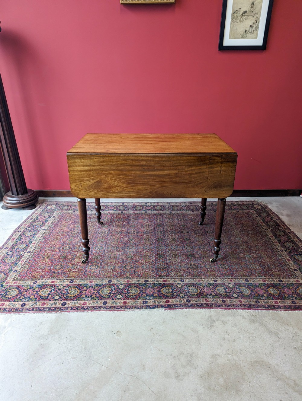 Antique Victorian Mahogany Pembroke Table View VI