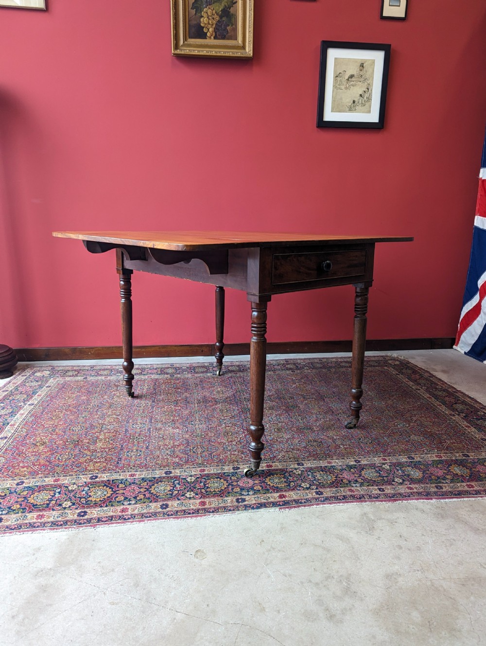 Antique Victorian Mahogany Pembroke Table View VII