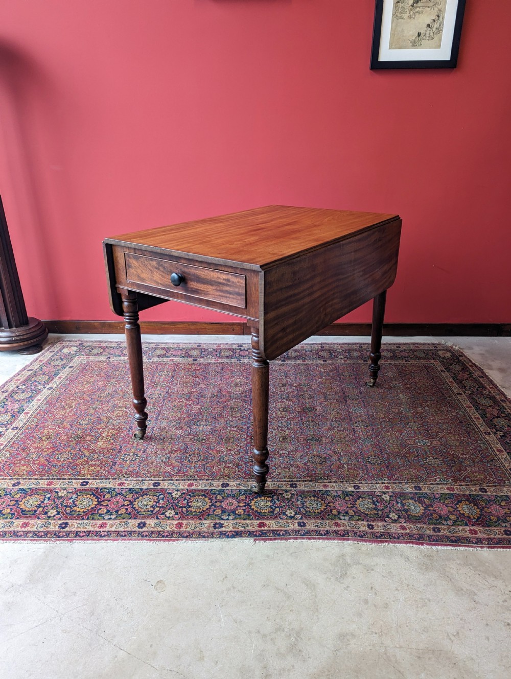 Antique Victorian Mahogany Pembroke Table View VIII