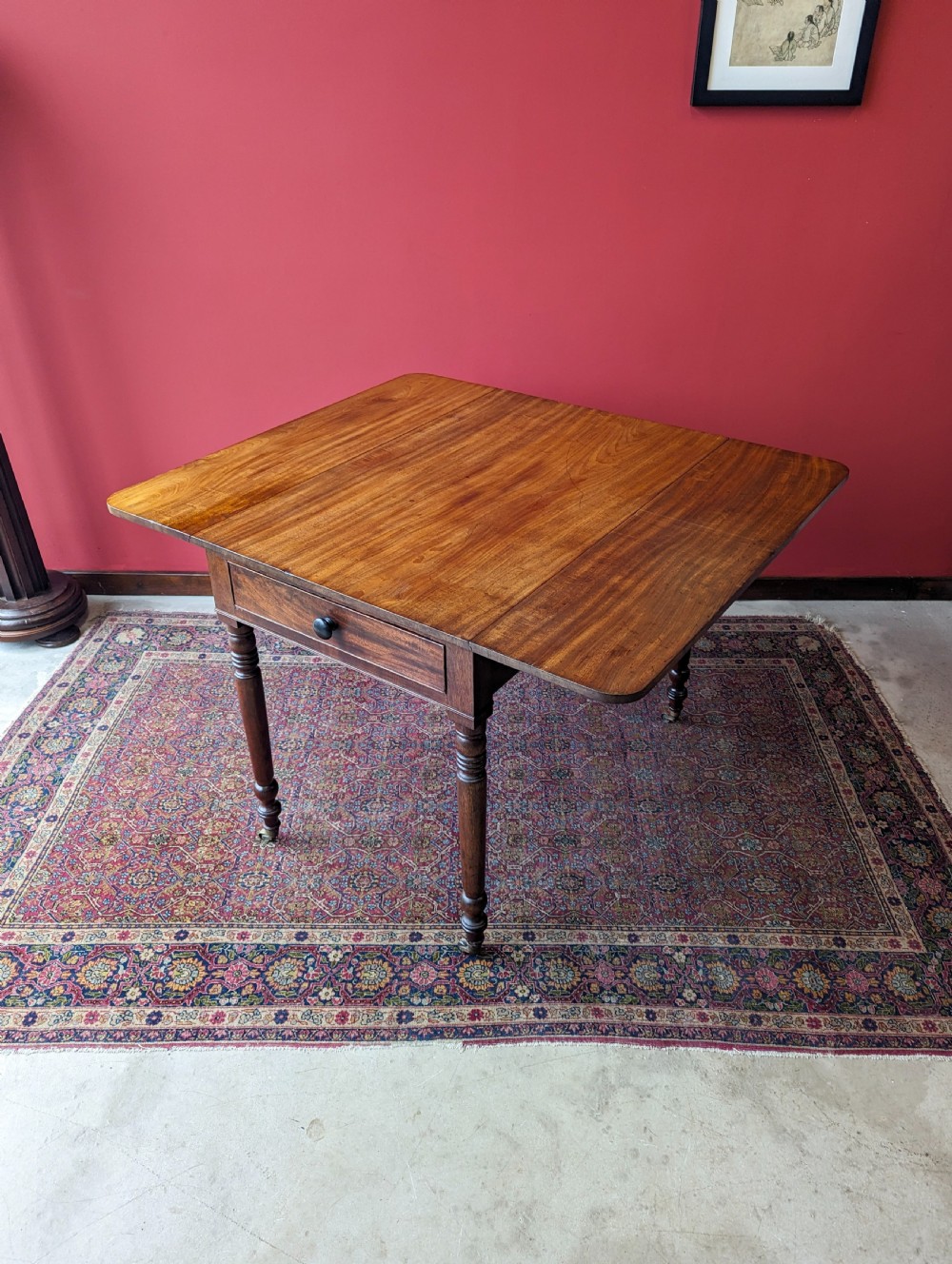 Antique Victorian Mahogany Pembroke Table View IX