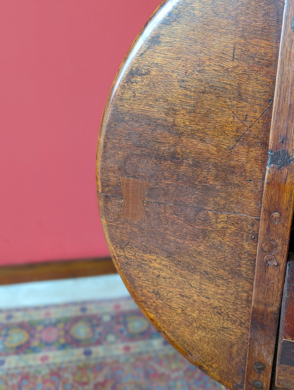 Antique 19th Century Mahogany Tilt Top Spider Leg Wine Table / Occasional Table View VII