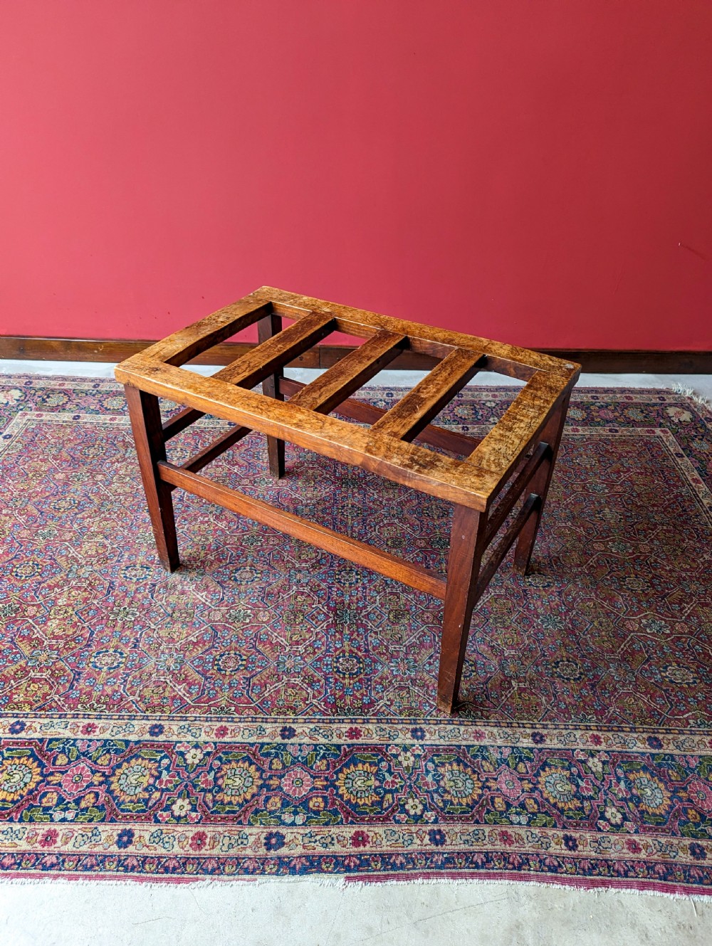 Antique 1920’s American Walnut Luggage Stand View III