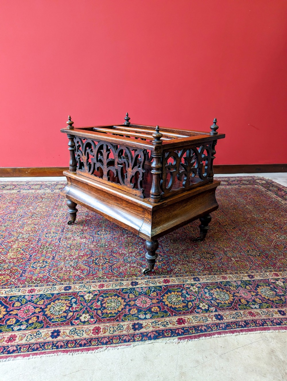 Antique Victorian Rosewood Canterbury View V
