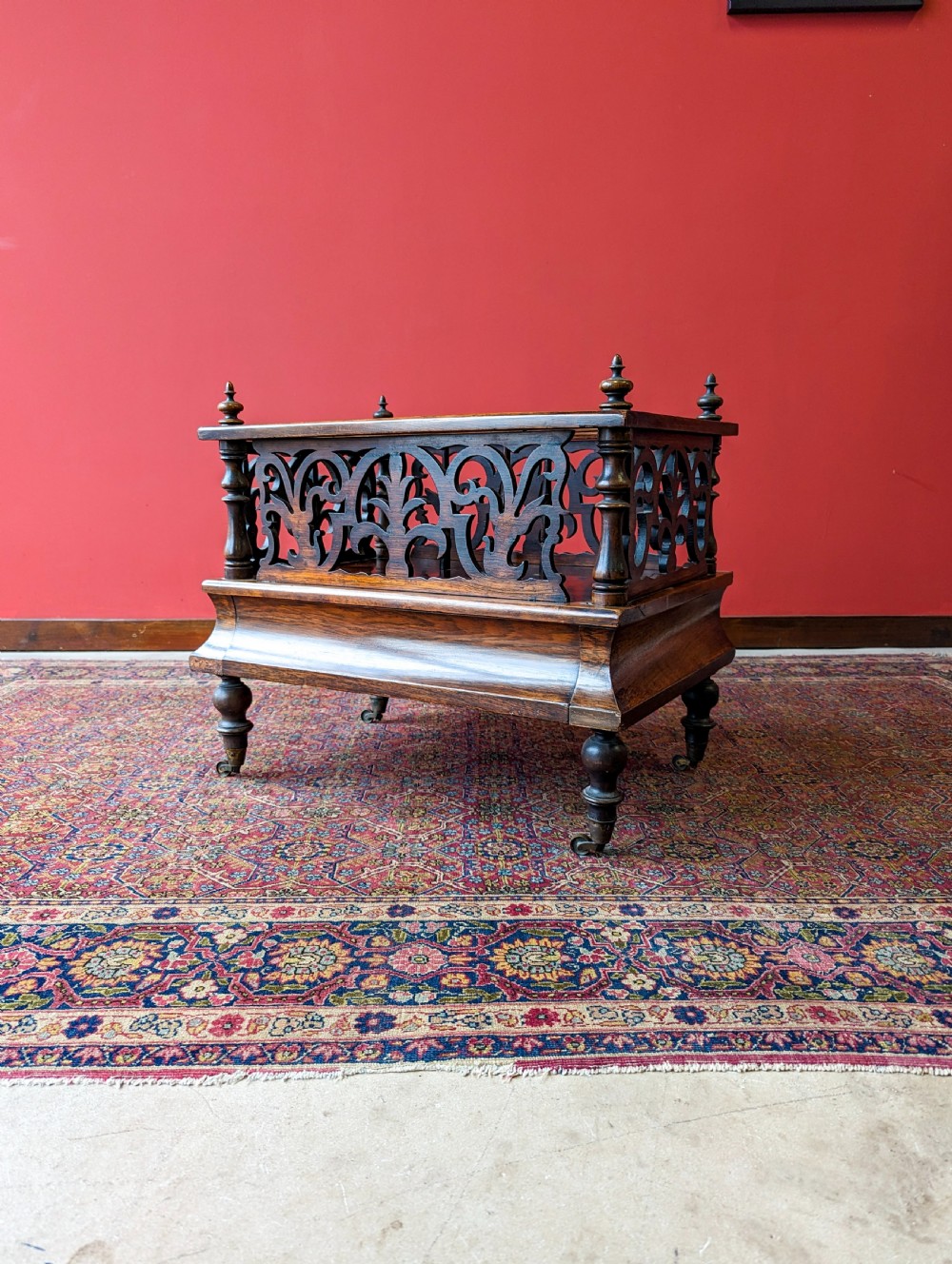 Antique Victorian Rosewood Canterbury View VII