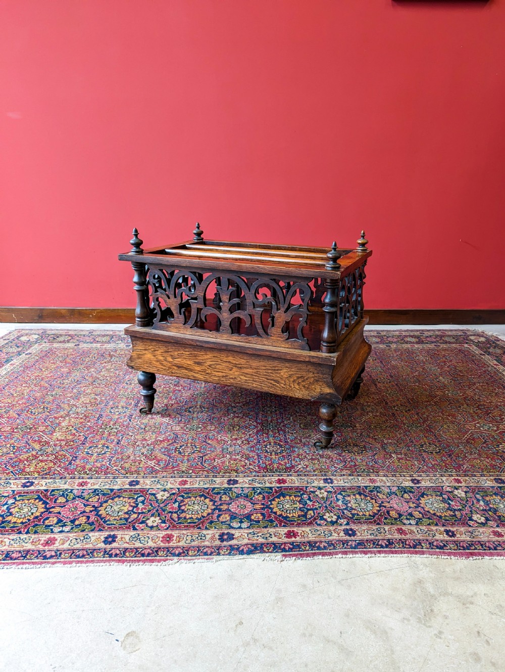Antique Victorian Rosewood Canterbury View VIII