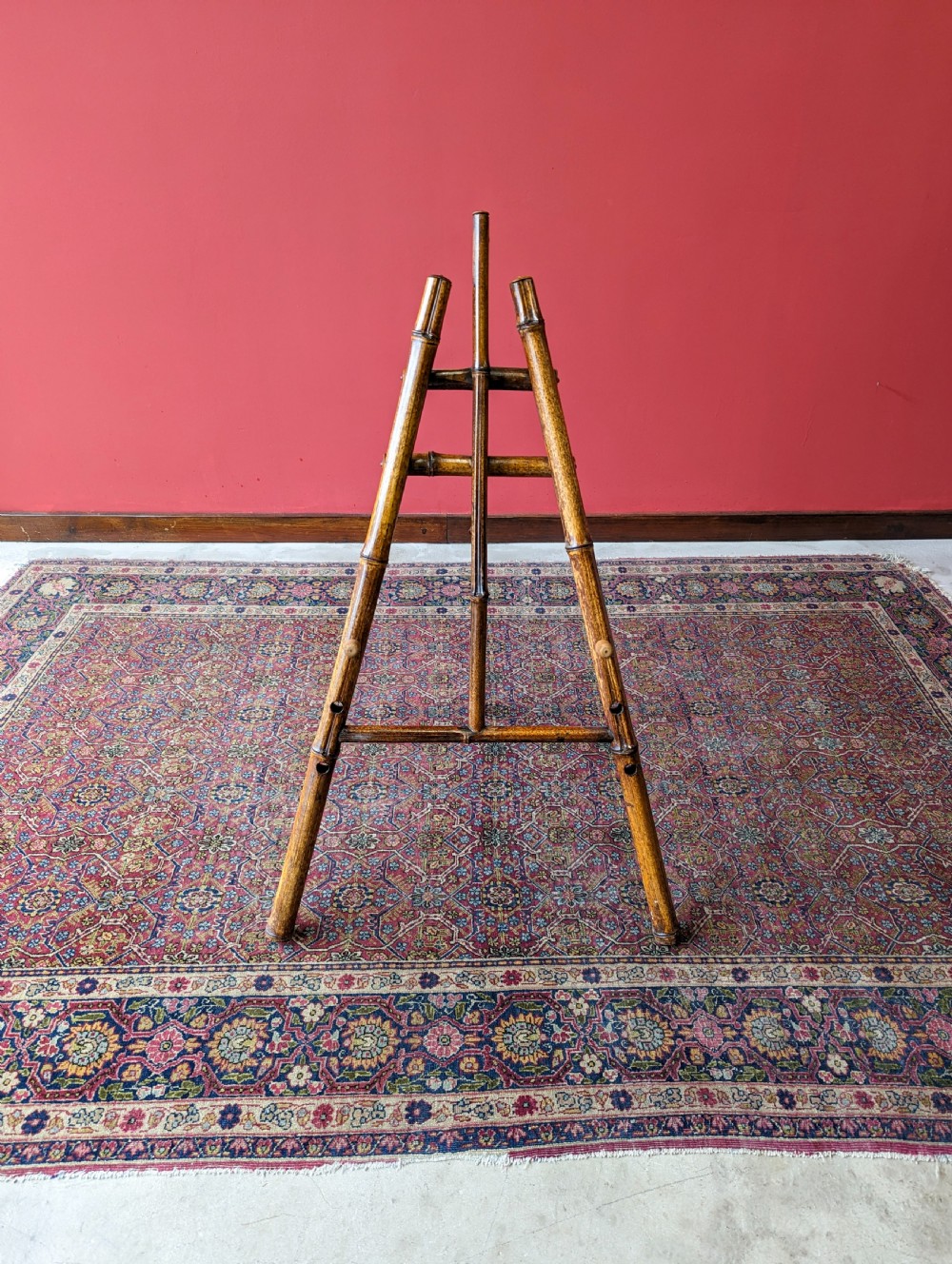 Antique Victorian Bamboo Easel Stand View II