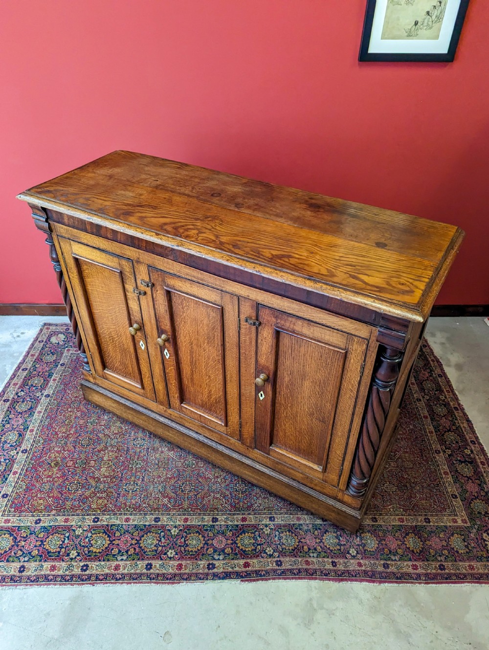Antique George II Oak Cupboard / Sideboard Circa 1750 View VI