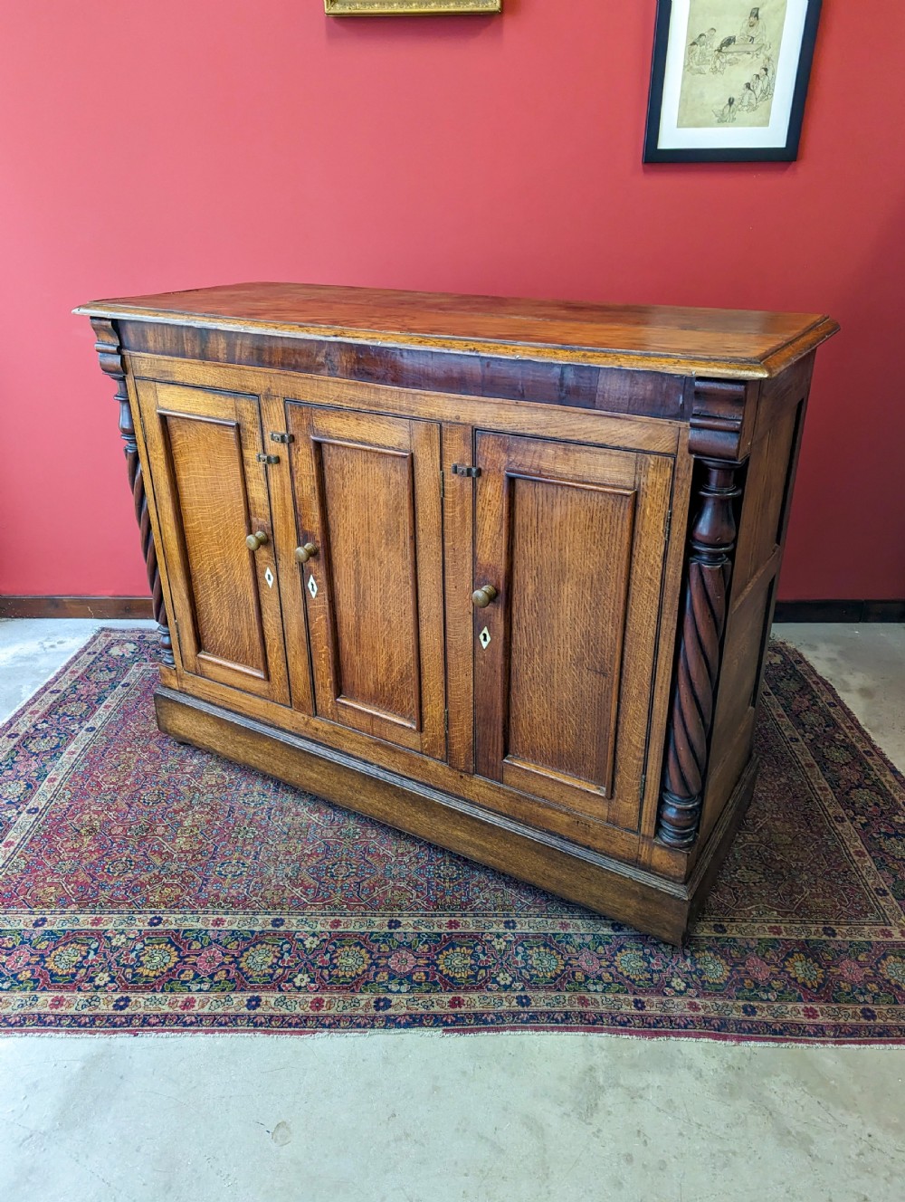 Antique George II Oak Cupboard / Sideboard Circa 1750 View VII